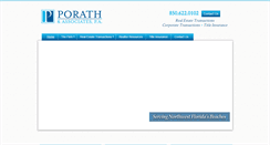 Desktop Screenshot of porathlaw.com